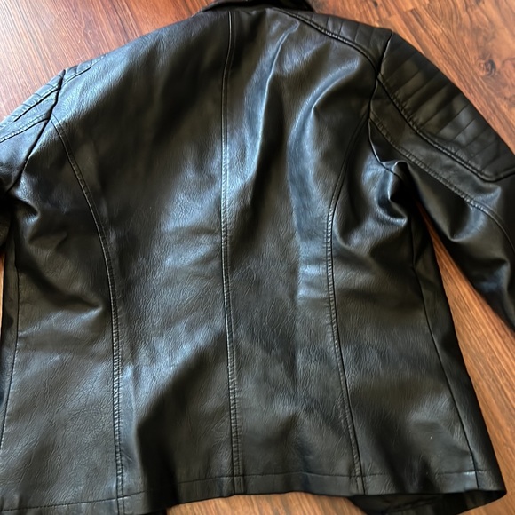 Noisy May pleather motorcycle jacket size Large - Picture 4 of 4